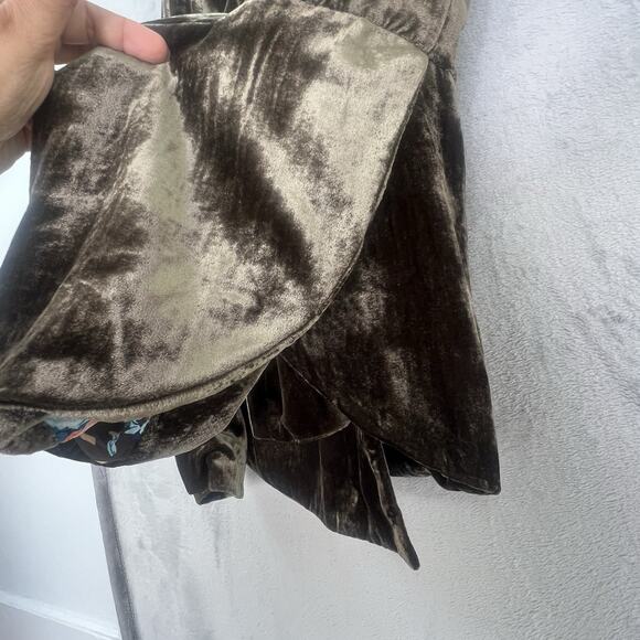 Velvet Blazer in Dark Brown - Picture 6 of 13